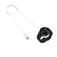 Câble de chargeur magnétique de 1M pour Xiaomi Watch S1 Adaptateur de chargeur de montre blanc/noir actif