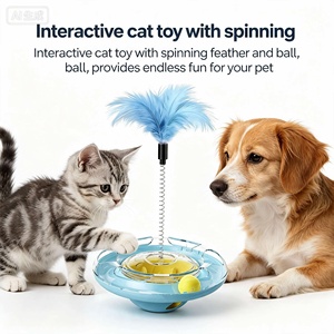 Juguete Interactivo para Gatos, Diseño Clásico de Dibujos Animados en TPR y Plástico, Dispensador de Golosinas de Color Sólido para Diversión en el Tiempo de Juego - Product Image 6