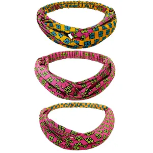 Bandeau imprimé africain pour femmes, en coton, torsadé, ankara, design personnalisé, à la mode, nouvelle mode,
