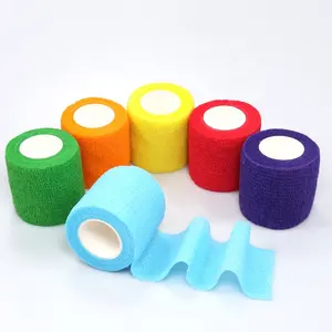 Sports Accessories Elastic Football Wrap Ankle Nonwoven Cohesive Bandage For Athletics