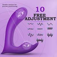 Vibrateur portable pour couples, télécommande, silicone, étanche, 10 modes, stimulation du point G, jouet pour adultes pour femmes