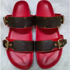 Pantuflas de Alta Calidad para Hombre, Pantuflas de Playa de Lujo para Mujer, Pantuflas Planas para Exteriores, Sandalias con Estampado de Diseñador, Zapatos Casuales para Caminar - Product Image 4