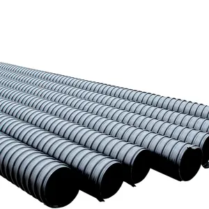 Supplier Polyethylene For Sewerage Buried Drainage Hdpe Double Wall Corrugated Pipe For drainage engineering 20 30 40 50lnch