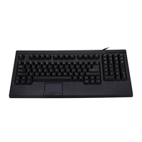 Keyboard Kabel Standar Ukuran Besar dengan Touchpad dan Tombol Mouse untuk Keyboard Desktop Rumah/Kantor