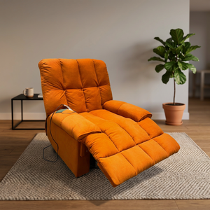 Sillón Reclinable Eléctrico Individual Moderno, Sillón Extensible con Reposabrazos, Sillón Reclinable con Marco Metálico para el Hogar, Salón de Belleza, Sala de Estar - Product Image 6