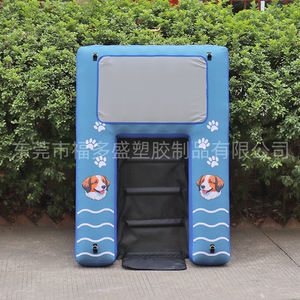 บันไดเป่าลมสำหรับสัตว์เลี้ยงแบบขายส่งที่ปรับแต่งได้ พร้อมแท่นพักผ่อน - ความสนุกทางน้ำสุดยอด ปลอดภัยสำหรับการออกกำลังกายในน้ำสำหรับสัตว์เลี้ยง - Product Image 2