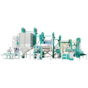 Set completo di riso linea di produzione completamente automatica di grano unità di macinazione del riso con Destoner Husker