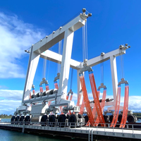 YAOU Mobile Bateau Palan Portique Grue Marine Voyage Ascenseur pour Bateau 100 Tonnes