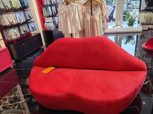 Modernes rotes lippen förmiges Samts ofa Luxus-Wohnzimmer couch Einzigartige Designer möbel Bequemer heißer Verkauf Großhandels preis - Product Image 5