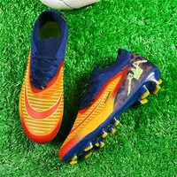 Nouvelles chaussures de football AG à crampons bas pour enfants, modèle T30, pour terrain synthétique, avec empeigne en mesh