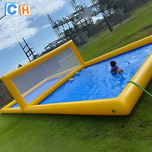 Campo de voleibol <span class=keywords><strong>inflable</strong></span> hermético comercial <span class=keywords><strong>piscina</strong></span> PVC cancha de voleibol acuático <span class=keywords><strong>inflable</strong></span> <span class=keywords><strong>para</strong></span> <span class=keywords><strong>juegos</strong></span> deportivos de agua - Product Image 4