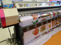 Impresoras digitales de alta calidad 1,8 M 1,3 M Eco Solvent Printer Plotter Cutter con Epson Dx5 Head Eco Solvent Printing Machine