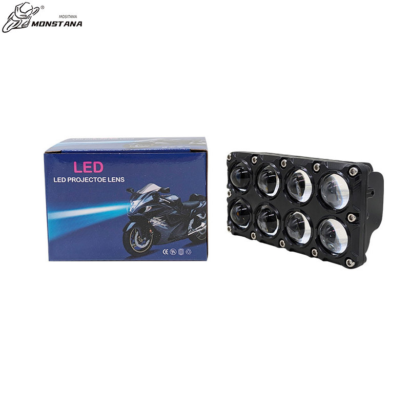 IP67 Waterproof 1000LM LED Motorcycle & Car Auxiliary Headlights Work Light with Universal Fitment
