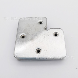 Supports d'angle en aluminium 73x41x2mm, fixation murale non amovible pour quincaillerie de placard et d'armoire - Product Image 1