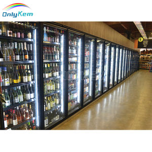 Congélateur à marche-pied, chambre froide, vitrine réfrigérée avec porte en verre, certification NSF Copeland, anti-buée, prévention du rebond à 90 degrés - Product Image 2