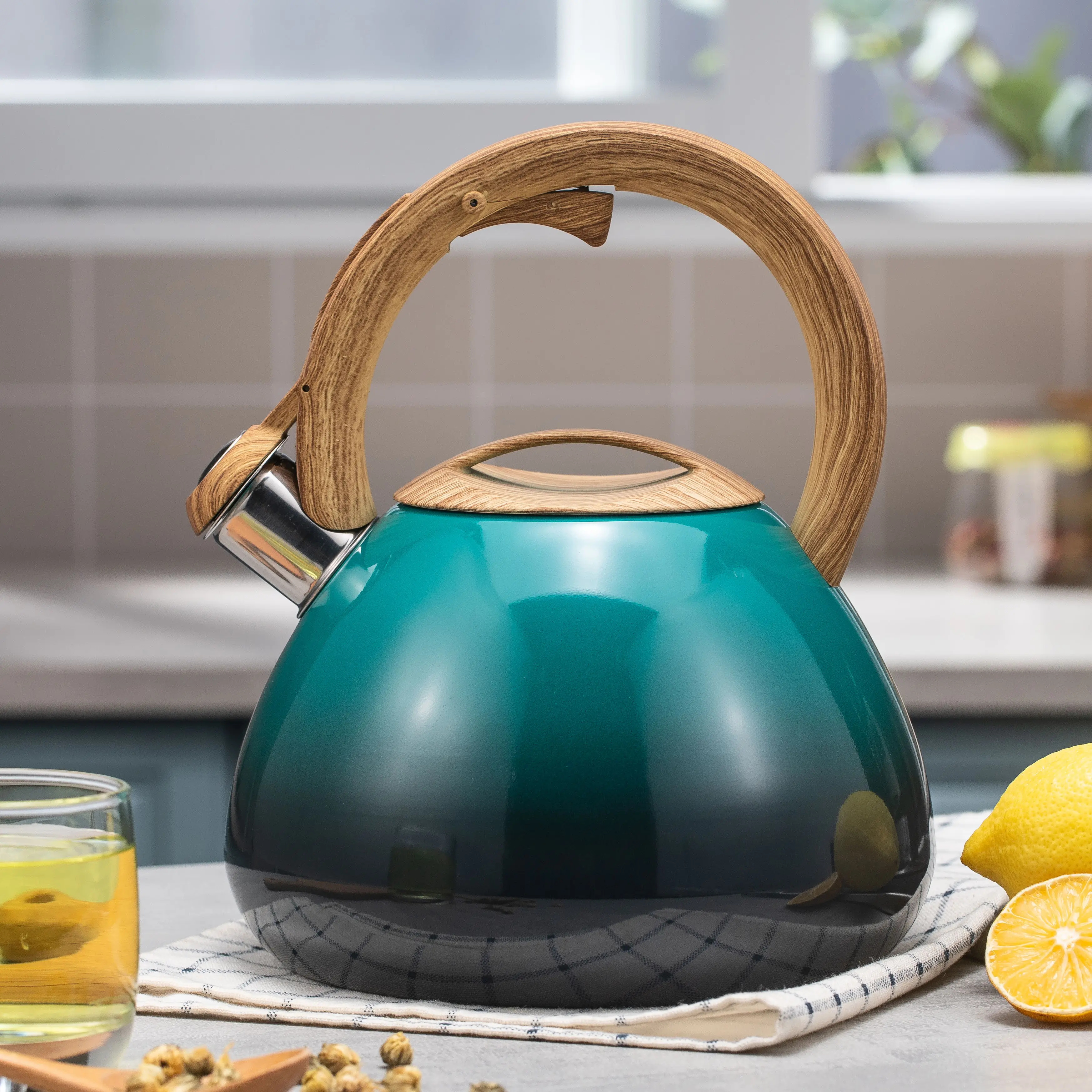 Home Water Kettle OEM/ODM Stovetop Teapot Kitchen Stainless Steel Whistling Tea kettle