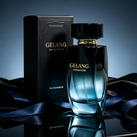 Nouveau produit, flacon de parfum de luxe, dégradé brun, flacon de parfum en verre personnalisé, 100 ml, flacon de parfum vide avec emballage en boîte