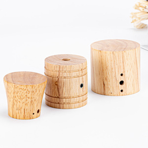 Factory direct supply of solid wood single-head wooden <b>lamp</b> cups, <b>lamp</b> <b>bases</b>, Japanese style <b>lamp</b> accessories, creative <b>table</b> - Product Image 5