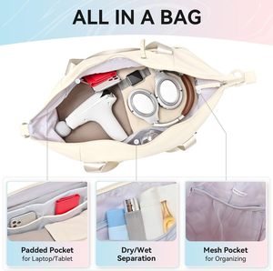 Muestra gratuita, bolsas de lona personalizadas 100% algodón, sublimación en caliente, impresas por completo, plegables, de gran capacidad, para compras, yoga y almacenamiento. - Product Image 3