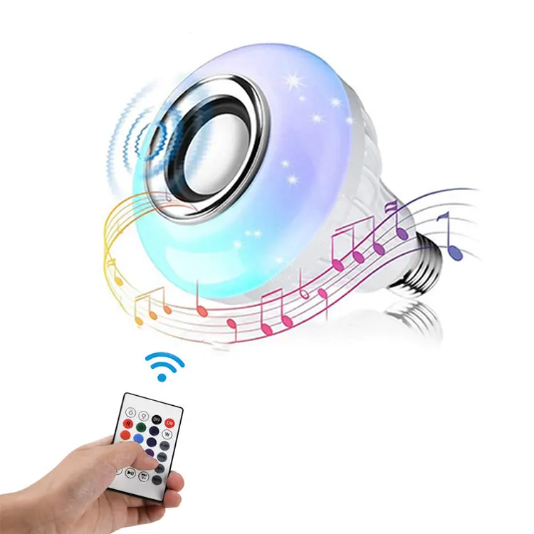 COYOLED Hochwertige Smart Music Bulb Audio-Fernbedienung RGB Wireless LED Music Bulb E27 Lautsprecher lampe LED-Licht