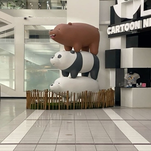 Scultura in Vetroresina Personalizzata di Grandi Dimensioni, Statua Esterna su Misura con <span class=keywords><strong>Immagine</strong></span> Cartoon, Statua in Resina Graffiti Pop Art - Product Image 1