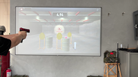 Campo de Entrenamiento Virtual para Clubes de Tiro, Sistema de Entrenamiento de Tiro Profesional, Entrenamiento Interactivo de Proyección