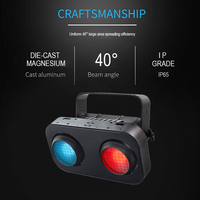 200W COB LED-Scheinwerfer 2-Augen RGB IP65 Wasserdicht Aluminiumlegierung DMX512 Publikums-Bühnen-Konzert-Außenbeleuchtung