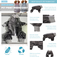 COLLABOR Manteau d'hiver pour grands chiens en flanelle 3 couleurs, doux, personnalisable par les fabricants, vente en gros