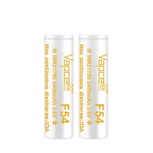 Vapcell F54 5400Mah 10A 3.7V Shenzhen Originele Batterij Cell Oplaadbare 21700 Inr Lithium Ion Batterij