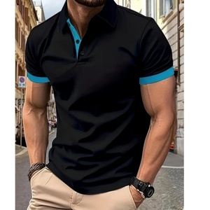 Polo de golf classique pour homme, manches courtes, col à double bordure, séchage rapide, performance optimale - Product Image 3