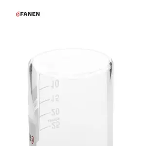 Fanen 25ml บีกเกอร์แก้ว Borosilicate Lab ทนความร้อนรูปแบบต่ํา