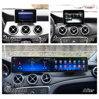 Lecteur DVD de voiture à double écran 12,3 pouces, autoradio Android, navigation GPS, CarPlay pour Mercedes-Benz Classe A (W176) CLA C117 GLA X156 B W246