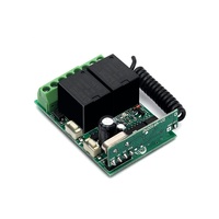 Petite Taille 12v interrupteur à distance 2 canal système de contrôle à distance 315 433mhz RF émetteur et récepteur