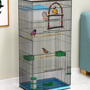 <span class=keywords><strong>Cage</strong></span> à oiseaux de luxe en gros, grande <span class=keywords><strong>cage</strong></span> en fer pour perroquet, motif solide, avec plateau en plastique, style villa artistique - Product Image 6