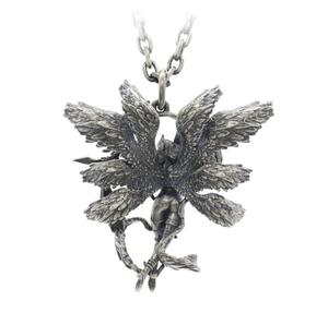 Collana pendente retrò europeo americano Cross-Border sei ali <span class=keywords><strong>angelo</strong></span> vendita diretta dal produttore di gioielli a catena di serpenti in lega - Product Image 2