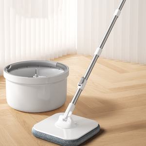 Cubo giratorio de fregona para el hogar, giratorio automático, libre de contaminación, lavado a <span class=keywords><strong>mano</strong></span>, elevación y secado, cubo individual - Product Image 2