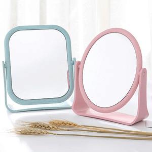 HQ Mixed Proc Discount Simple Portable Plastic Desktop <b>Mirror</b> Double-sided Personalized <b>Table</b> Cosmetic Vanity Makeup <b>Mirrors</b> - Product Image 1