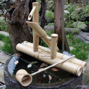 Dispositif de dissuasion <span class=keywords><strong>d</strong></span>'oiseaux en bambou de style <span class=keywords><strong>japonais</strong></span>, goutteur <span class=keywords><strong>d</strong></span>'<span class=keywords><strong>eau</strong></span>, bec verseur de <span class=keywords><strong>bassin</strong></span> à <span class=keywords><strong>eau</strong></span> courante, cascade traditionnelle Shishi-odoshi - Product Image 2
