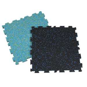 공장 직접 체육관 연동 고무 퍼즐 매트 방음 충격 흡수 가정용 체육관 방수 실내 거품 고무 - Product Image 5
