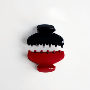 Barrette à cheveux en acétate rouge cerise haut de gamme, pince à cheveux Em <span class=keywords><strong>Jay</strong></span> pour femmes, acétate de plastique recyclé, style français, pinces à cheveux pour femmes - Product Image 5