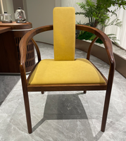 Meubles sur mesure fabriqués à l'usine de Foshan |   Table à thé moderne minimaliste en noyer noir américain massif pour salle de réunion