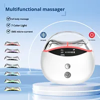 Kalt-Kompressions-Gesichtsmassagegerät mit Eissensation für Zuhause, Elektronisches Schönheitsgerät mit Warm-Kompression, Vibration und Mikrostrom-Schabetechnik