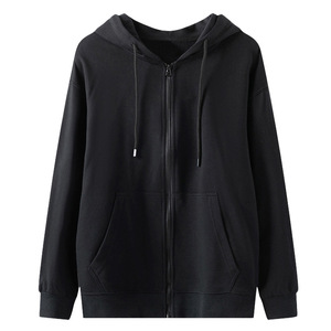 Sudadera con capucha personalizada para hombre, con cremallera completa, multipack, manga larga, forro polar, informal, con estampado de corazones, 50% algodón, 50% poliéster, color grafito - Product Image 2