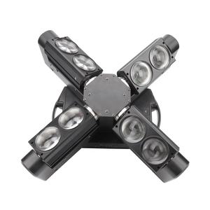 Projecteur de scène à tête mobile à huit yeux 200W pour extérieur, éclairage de scène à tête mobile, cyclones de lumière à œil infini - Product Image 4