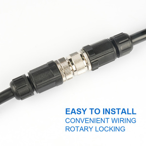 Không thấm nước M12 hàng không kết nối 5 Pin PG7/pg9-thẳng cắm với Hàn Nam/Nữ Cáp đầu lắp ráp - Product Image 3