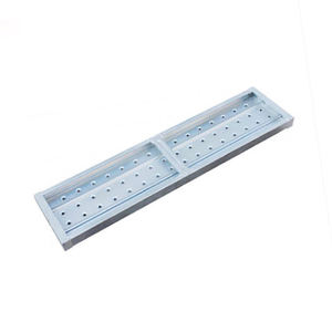 Plateforme de travail en acier galvanisé pour échafaudage, planche métallique avec crochet - Product Image 2