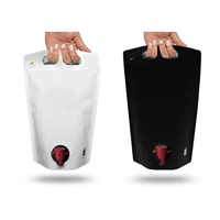 Emballage personnalisé pour vin et cocktails 3L, sac BIB dans une boîte pour cocktails, pochette à vin en aluminium avec bec verseur, sac BIB pour boisson au café froid