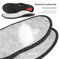 Semelles orthopédiques sportives en feutre pour soutien de la voûte plantaire, correction des pieds en X, voûte plantaire affaissée, pieds en X, pieds en Y, anti-vibrations