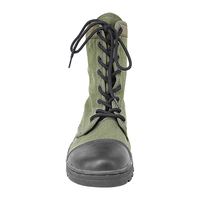 Bottes de randonnée tactiques Doublesafe pour hommes, bottes de jungle, bottes tactiques de combat en tissu Oxford vert pour hommes