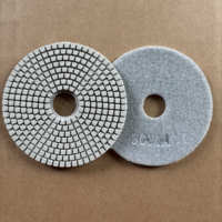 Pexmientas Disque de polissage diamanté en résine de 4 pouces pour pierre, granit, marbre, quartz, outils de meulage à l'eau souples